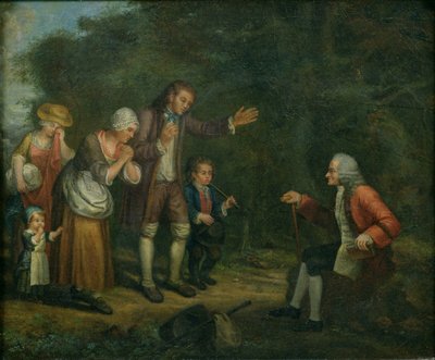 Die Familie Calas vor Voltaire in Ferney von French School